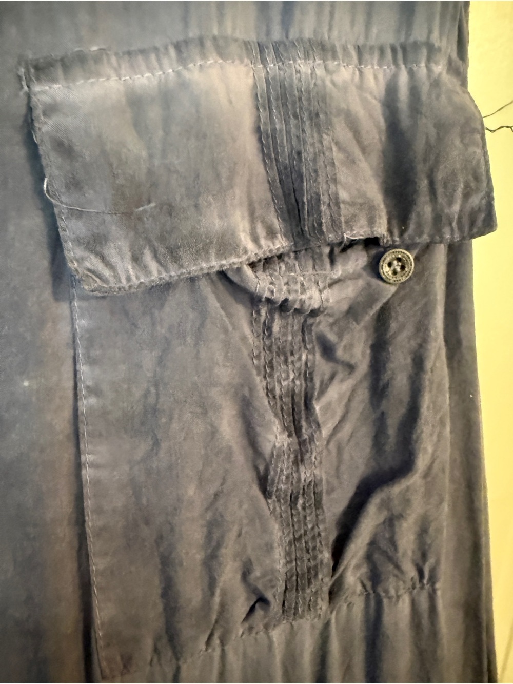 Umgee Sleeveless Button-Front Midi Dress in Dusty Blue - Picture 4 of 4